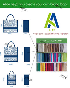 Vente en gros, sac fourre-tout en toile de jute écologique imprimé sur mesure, foulard en soie coloré, publicité quotidienne jumelé - Product Image 2