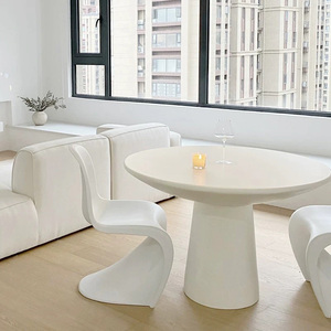 Tavolo da salotto moderno Set 1 scrivania 4 sedia negoziante tavolo e sedia Nordic Office Coffee Shop <span class=keywords><strong>per</strong></span> il tempo libero tavola rotonda - Product Image 2