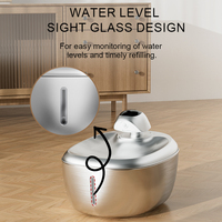 Nouvelle Fontaine Automatique Intelligente pour Chat 2025 – Distributeur d'Eau pour Animaux de Compagnie avec Alimentation par Batterie, Sans Pompe, Séparation Eau-Alimentation, Gamelle pour Chats et Chiens
