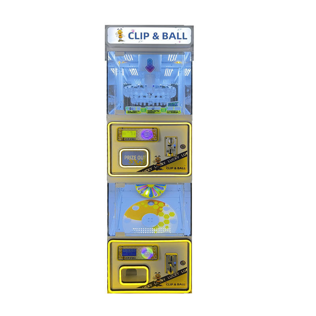 Mall Prize Redemption Arcade Cabinet With Circular Carousel Toy Display Coin System Supplier Export Clip Machine