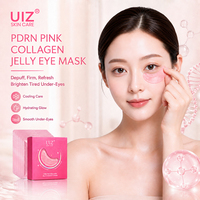 Patchs Hydrogel Anti-Âge pour le Contour des Yeux au PDRN, ADN de Sodium, Collagène et Acide Hyaluronique – Masque pour les Poches sous les Yeux - 6 Paires