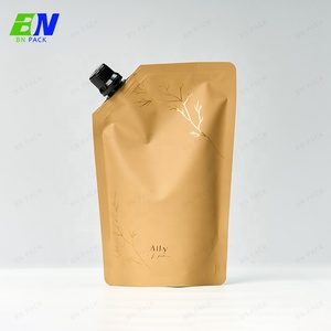 500ml tái chế tùy chỉnh chất lỏng uống nước trái cây giặt chất tẩy rửa đứng lên doypack cơ thể Túi vòi cho dầu gội đầu - Product Image 6