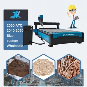 JX 1300x2500mm 3d atc cnc router woodworking cnc machine furniture making machine for sale