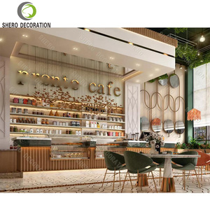 Décoration intérieure de restaurant luxueux, comptoir de magasin de restaurant personnalisé pour magasin, mobilier de restaurant haut de gamme - Product Image 6