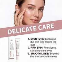 Crème pour les yeux au rétinol PDRN avec logo personnalisé, lissante, hydratante, raffermissante, liftante pour les ridules et les cernes