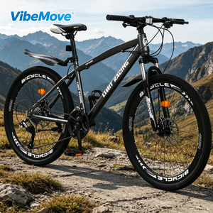 Bicicletta da montagna in acciaio ad alto tenore di carbonio da 24/26 pollici, 21/27 velocità, leggera, con freni a disco, per studenti e adulti, di alta qualità, all'ingrosso. - Product Image 2
