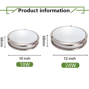 Indoor Lighting 10/12Inch Double Ring 2700K-5000K 5CCT Dimmable IP44 Modern Metal LED Surface Mount <strong>Ceiling</strong> <strong>Light</strong> Home <strong>Office</strong> - Product Image 2