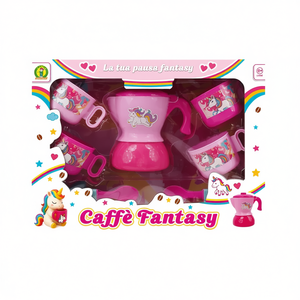 Juego de Té de Plástico Caffe Fantasy para Niñas, Tema Unicornio Rosa, 30x23x8 cm, MAZZEO GIOCATTOLI - Product Image 2