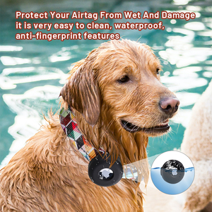 통합 Apple AirTag 홀더 개인화 된 벨 통합 개 칼라와 고급 반사 GPS 고양이 및 새끼 고양이 목걸이 - Product Image 3