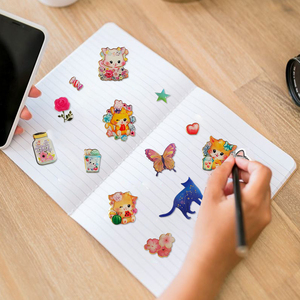 Pegatinas Adhesivas Removibles Reutilizables de PVC 3D con Forma de Animales de Dibujos Animados, Lindas, Ecológicas y de Alta Calidad para Niños - Product Image 4