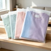 Emballage de vêtements CPE personnalisé, écologique, sac d'emballage givré pour t-shirt, vente en gros
