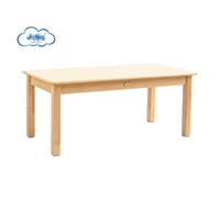 JOOYES Armoire de rangement moderne pour jouets de pépinière Unité d'organisation d'étagère Préscolaire Éducation précoce Table en bois Ensemble de chaises pour l'école
