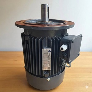 มอเตอร์ไฟฟ้า 7.5 แรงม้า 4 โพล 3 เฟส แบบติดตั้งบนหน้าแปลน มอเตอร์อุตสาหกรรมประสิทธิภาพสูง มอเตอร์ AC ระดับ IE3 ขดลวดทองแดง - Product Image 1