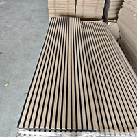 Panneaux acoustiques en bois et polyester MDF Goodsound, panneaux décoratifs insonorisants pour murs, panneaux acoustiques à lamelles pour salle de réunion