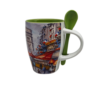 Série <span class=keywords><strong>de</strong></span> saisons colorées Design classique 340ml Tasses <span class=keywords><strong>de</strong></span> <span class=keywords><strong>camping</strong></span> Souvenirs en boîte attrayants avec cuillères pour la fête - Product Image 5