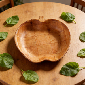 Large Solid Wood Eco-Friendly Handcrafted Novelty Style Serving <b>Bowls</b> Custom Logo Durable <b>Plastic</b> Coating Natural Grain for - Product Image 4