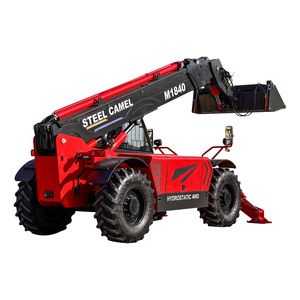 Mini Cargadora Telescópica Agrícola con Certificación CE EPA EU5, Montacargas de 12 Toneladas con Horquillas para Paletas, Motor Perkins, PLC - Product Image 4