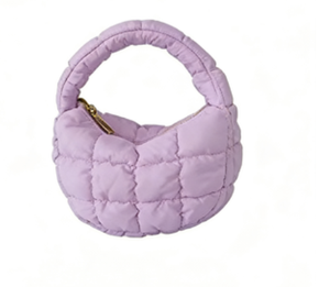 Bolso Tote Casual de Nylon Acolchado Ligero con Logotipo Personalizado, Venta al por Mayor, Gran Capacidad, para Mujer, con Cierre de Cremallera, Diseño Arrugado, 2024 - Product Image 2