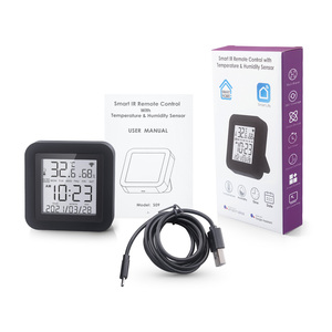 Télécommande intelligente IR WiFi Tuya avec écran LCD, capteur <span class=keywords><strong>de</strong></span> température et d'humidité, affichage <span class=keywords><strong>de</strong></span> l'heure, horloge PST-S09 - Product Image 6