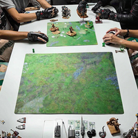 Grand tapis de jeu de guerre 60x44 6x4 4x4 3x3 imperméable avec logo et couleur personnalisés, en caoutchouc avec impression par sublimation thermique