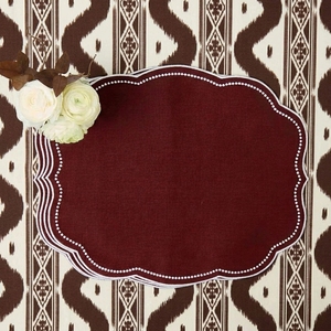 Nuevas Manteles Individuales de Lino para Otoño con Bordado, Manteles Personalizados con Bordado, Manteles de Lino al por Mayor para Bodas - Product Image 1