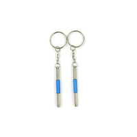 Porte-clés lunettes 3 en 1, lunettes de soleil, cadre de lunettes, Kit de réparation de montre, Mini outil de tournevis, 2 pièces