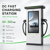 Chargeur rapide DC pour véhicules électriques 120 kW à double sortie avec écran publicitaire pour fournisseur de bornes de recharge publiques