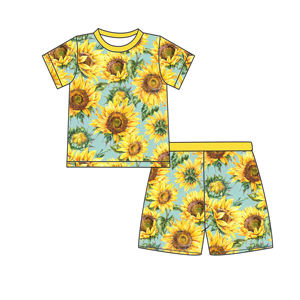 Ensemble de pyjamas pour enfants Zhengpai sur mesure, vente en gros, pyjamas d'été pour filles et garçons, pyjamas pour enfants de haute qualité, ensemble de pyjamas deux pièces - Product Image 2