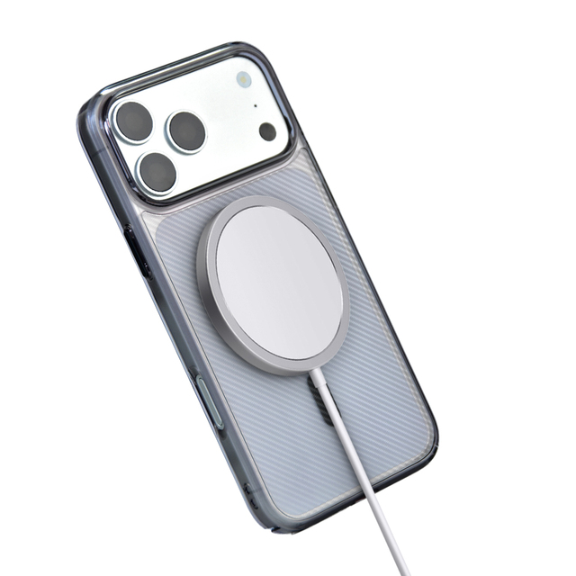 Luxury Magnetic Wireless Charging TPU PC Glass Clear Scratch-Resistant Phone Case for iPhone 17 16 15 14 13 12 11 Pro Max