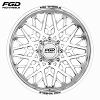 Jantes forgées en alliage d'aluminium FGD Deep 22x12 24x14 26x16 8X170 8x180 pour camions tout-terrain Ford F-150 GMC Ram 1500 2500 3500