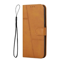Retro Line Vintage Portefeuille Étui En Cuir Pour Tecno Camon 18 Premier Pop 5 LTE Pova 2 NEO Spark 7 7T 8 8 P Flip Stand Couverture de Téléphone