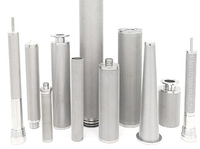 Élément filtrant sinteré haute précision, cartouche en maille d'acier inoxydable multicouche, filtre à liquide résistant à la chaleur, efficacité de 99,8%