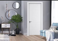 Porte intérieure en bois insonorisée, étanche et anti-moisissure, finition pour salle de bain, chambre à coucher, chambre d'hôtel, manuelle