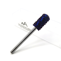 MBA Violet 4XC Sécurité Rond Top Grand Baril Forets Clou Pour Gel Acrylique