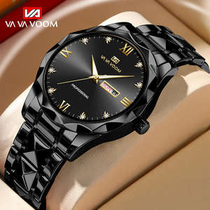 Nuevo Reloj de Pulsera de Lujo para Hombre VAVA VOOM 2741, Relojes Hombre con Diamantes, Reloj de Cuarzo de Acero Inoxidable para Hombre - Product Image 2