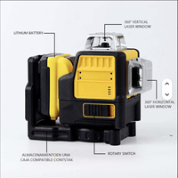WKC TOOLS Niveau laser rotatif professionnel de qualité industrielle 360° à 12 lignes vertes de haute qualité pour la rénovation