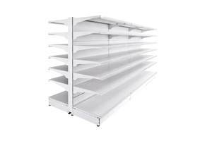 Popular de tienda de venta <span class=keywords><strong>al</strong></span> por menor estante largo cuatro <span class=keywords><strong>lado</strong></span> pantalla estante de supermercado góndola estanterías - Product Image 4