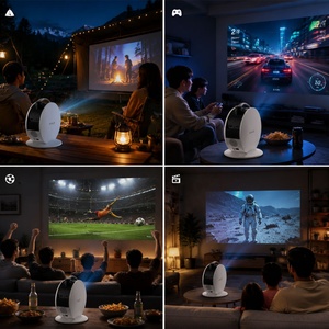 Projecteur de cinéma maison portable Galaxy Moon Night, mini projecteur Full HD 720P avec prise en charge 4K, Android 14, LCD, Smart WiFi 5G, best-seller au Japon - Product Image 4