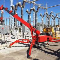 Grue araignée portable télécommandée à faible pression au sol de 3 tonnes (3000 kg) pour la levée de climatiseurs sur toiture et l'installation de refroidisseurs CVC
