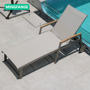 Tumbona Plegable Portátil de Aluminio, Moderna y de Lujo, para Jardín, <span class=keywords><strong>Piscina</strong></span>, Terraza, Hoteles y Villas - Product Image 2