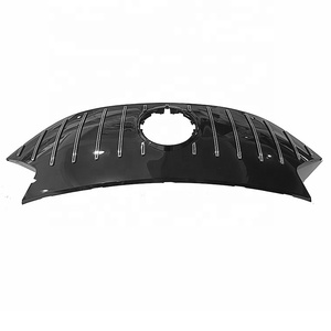 กระจังหน้า ABS สำหรับ Mercedes Benz EQE Class W295 ปี 2022 2023 รุ่น EQE350 EQE500 EQE43 <span class=keywords><strong>53</strong></span> สีดำเงาโครเมียมแบบตาข่าย - Product Image 3