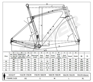 Vente directe usine Kit cadre de vélo de gravier en carbone avec freins à disque Flat Mount pour vélo de gravier 700C - Product Image 4