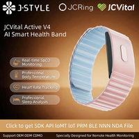 Bracelet connecté médical JCVital 2501 SDK APL OEM ODM AI avec moniteur SpO2 24h/24, suivi d'activité multisports