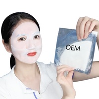 Mascarilla Facial de Hidrogel de Bio-Colágeno Coreano de Marca Privada OEM, Transparente, Absorbente, Reafirmante, Hidratante, Iluminadora, Vegana