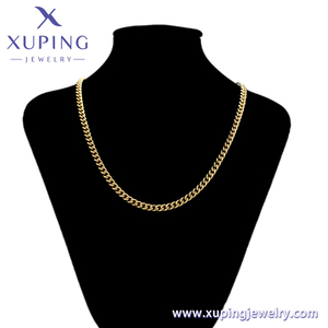 XUPING Gioielli Collana Unisex da Uomo Trendy Semplice in Rame Ecologico Placcato <span class=keywords><strong>Oro</strong></span> 14K 60CM - Vendita all'Ingrosso - Product Image 6