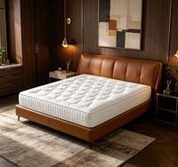 Matelas de lit d'hôtel de haute qualité, taille King Queen, en boîte, Colchao Euro Top, ressorts ensachés, mousse à mémoire de forme en gel