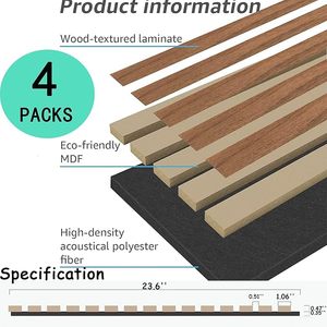 Cabecero de decoración interior moderno de alta calidad, fibra de madera Aku, fideos planos, pared de roble <span class=keywords><strong>Akupanel</strong></span> - Product Image 4