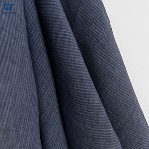 Tessuto in <span class=keywords><strong>Lino</strong></span> a Righe Colorate <span class=keywords><strong>Arancione</strong></span> Blu, <span class=keywords><strong>Lino</strong></span> a Righe Sottili Blu Navy, Morbido Tessuto Effetto Stone-washed per Camicie e Abiti - Product Image 2