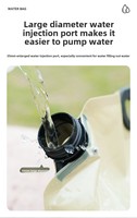 Poche souple pliable 8L en PE, qualité alimentaire, recyclable, avec bec verseur, pour eau, bidon d'urgence, sport, camping, bière, champagne