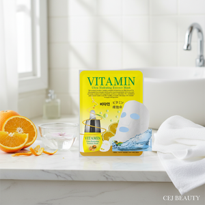 Paquete de hojas faciales de vitaminas de fabricación coreana Malie, producto hidratante de buena calidad para cara y cuello, diseño de belleza CEJ - Product Image 3